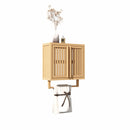 Bathroom cabinet wall mounted Bamboo toilet storage box