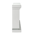 Nysa - 42" Fireplace - Mirrored & Faux Crystals