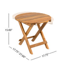 OUTDOOR RECLINER SIDE TABLE SET - COMES WITH 2 INCH CUSHION AND ADJUSTABLE BACKREST CHAISE LOUNGE WITH WHEEL & FOLDABLE AND ADJUSTABLE ACACIA WOOD SIDE TABLE FOR POOLSIDE PORCH