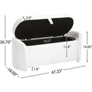 STORAGE OTTOMAN, Beige, Boucle