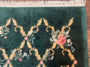 Karastan Garden of Eden Rug 8.8 x 11.8, Green Savonnerie 509/1733, Wool
