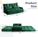 Green Adjustable Floor Sofa Bed Multifunctional Lounge