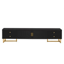 U-Can TV Stand for 65+ Inch TV, Entertainment Center TV Media Console Table, Modern TV Stand with Storage, TV Console Cabinet Furniture for Living Room(OLD SKU: WF530740AAB)