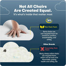 Executive Office Chair With AIR Lumbar Support Cream White
