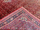 Large Persian Tribal Rug 11x17, Palace Sized Wool Handmade Vintage Carpet, Oversized Hand Knotted Rug, Red, Hamadan Dargazin Rug