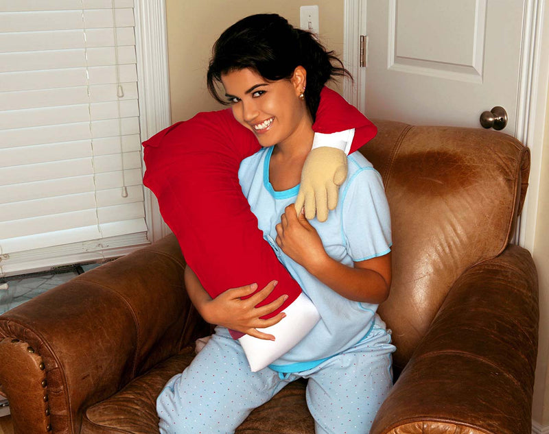 Boyfriend Microbead Pillow - Cuddly Form Body Pillow with Benefits - Travel Pillow