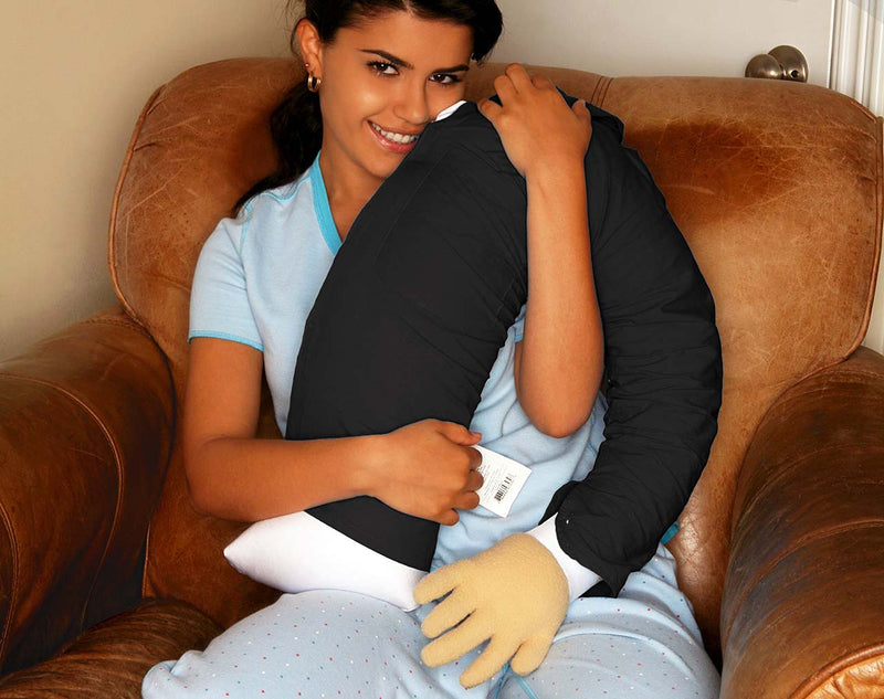 Boyfriend Microbead Pillow - Cuddly Form Body Pillow with Benefits - Travel Pillow