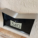 ButterFly Box in TEXTURED MATT JET BLACK - Wall Mount Mailbox