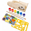 Race Car Clock Unfinished Wooden Craft Kit