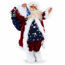 Standing Santa Fabric Figurine 18 Inches
