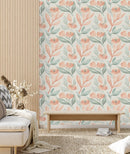 Pastel Colored Flowers Wallpaper