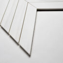 Bianco Dolomiti Honed Trapeze Marble Mosaics 10x13