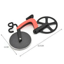 Bicycle stainless steel pizza cutter slicer set kitchen tool