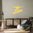 Big Air Snowboarder Metal Wall Art – Ski Resort Winter Sports Decor