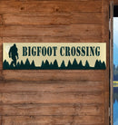 Bigfoot Crossing Metal Sign
