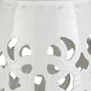 Saxen White Garden Stool