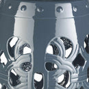Saxen Teal Garden Stool