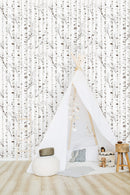 Birch Pattern Wallpaper