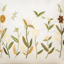 Bird embroidered cotton cushion cover living room floral pillow case