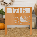 Custom Metal Yard Art - Personalized Garden Address Sign