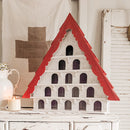Red Roof Multi Tiered Functional Birdhouse