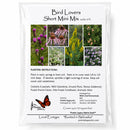 Mini Native Short Bird Lovers Seed Mix | Prairie Legacy Inc.