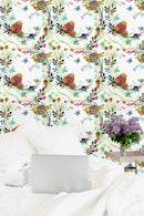 Birds and Flowers Wallpaper