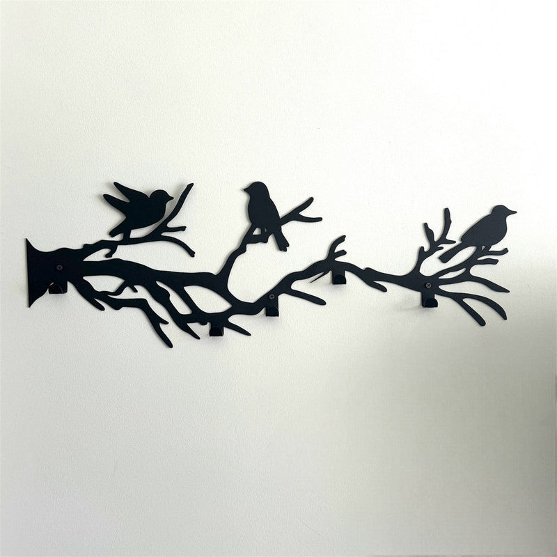 Birds on Tree Branch Coat Rack