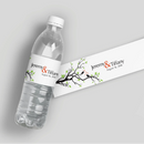Birds Tree Water Bottle Labels