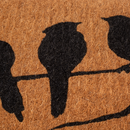 Birds On Branch - Natural Coir Doormat