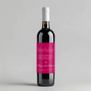 Birthday Definition Wine Label