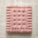 Biscuit sofa cushion cream fluffy cookie decor for living room