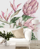 Fashionable Exotic Flowers Wallpaper Smart
