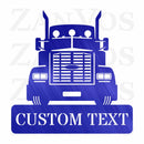 Semi Truck Monogram V3