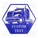 Semi Truck Monogram V4