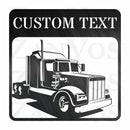 Semi Truck Monogram V5