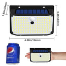 Black 208 led solar outdoor motion sensor waterproof garden lights