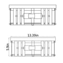 Black 3-Light Farmhouse Flush Mount Ceiling Light