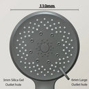 Black 5-mode adjustable high pressure shower head for bathroom