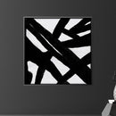 Black Abstracted Canvas
