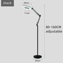 Black adjustable led moon beauty light bedroom floor lamp