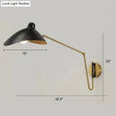 DecorBites™ Duckbill Reading Light Metal Sconce - Adjustable Joint, Perfect for Single Bedroom