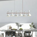 Black and brass nordic led multiple head chandelier for living room