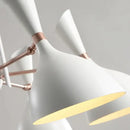 Black and brass nordic led multiple head chandelier for living room