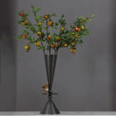 DecorBites™ Bronze Flower Vase: Metal Handicrafts Geometric Art Home Decor Bottle