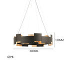 DecorBites™ Black Scandinavian Style Ceiling Chandelier LED Lustres for Living Room Bedroom