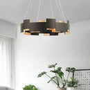 DecorBites™ Black Scandinavian Style Ceiling Chandelier LED Lustres for Living Room Bedroom
