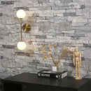 Black and golden glass led wall lamp bedroom sconce