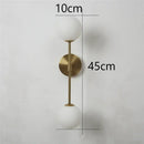 Black and golden glass led wall lamp bedroom sconce