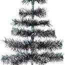 Black & Silver Firework Tinsel Tree